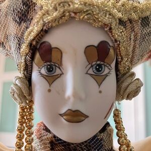 Mardi Gras Harlequin Doll